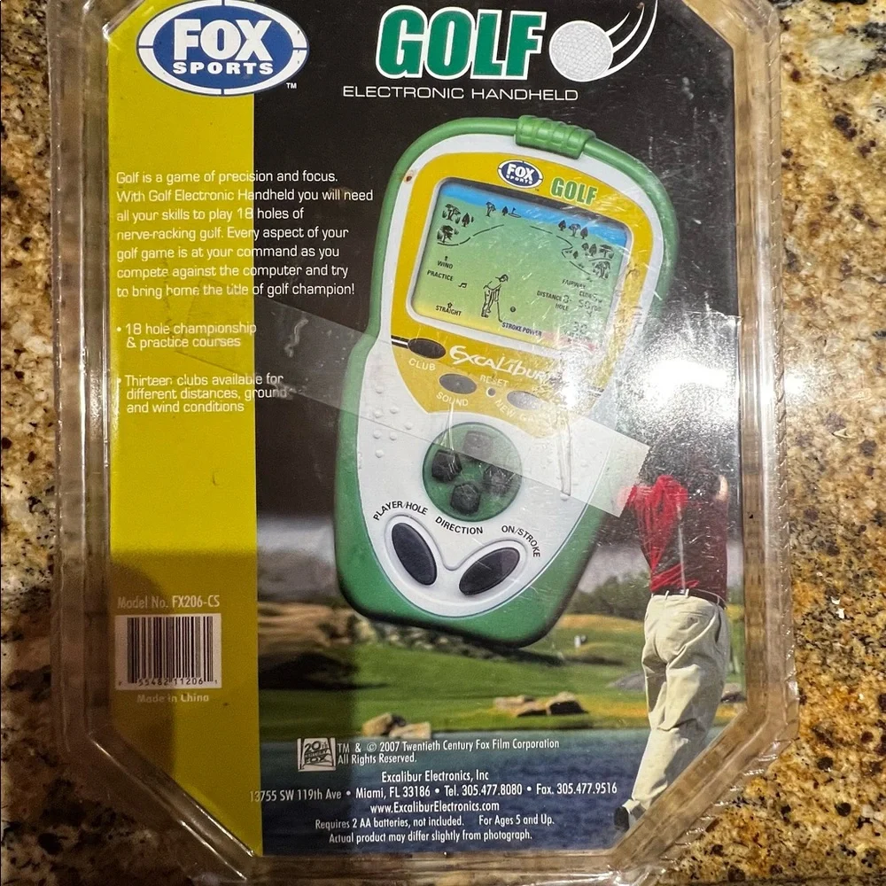 Fox Sports Golf 18 Hole Electronic Handheld Game